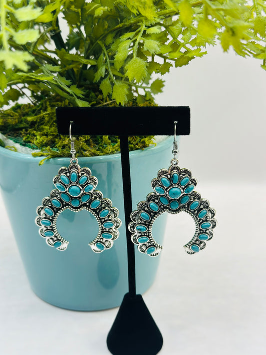 Earrings Western Turquoise